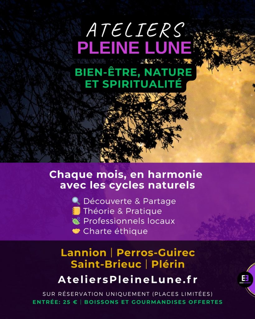 Affiche Ateliers Pleine Lune 2025 2026