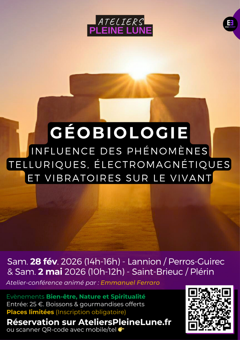 Geobiologie - Ateliers Pleine Lune - Emmanuel Ferraro - Geobioenergies bretagne