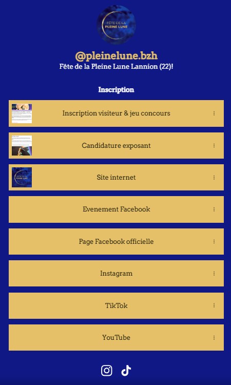 Linktree Fête de la Pleine Lune