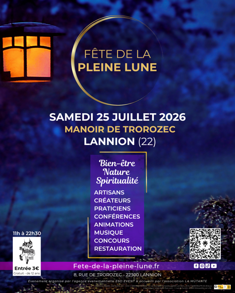 Affiche A4 samedi 25 juillet 2026 Lannion Cotes d'armor Bretagne