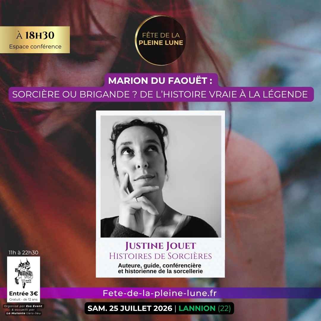 Conférence 8 Marion du Faouët Justine Jouet Fete de la Pleine Lune 2026